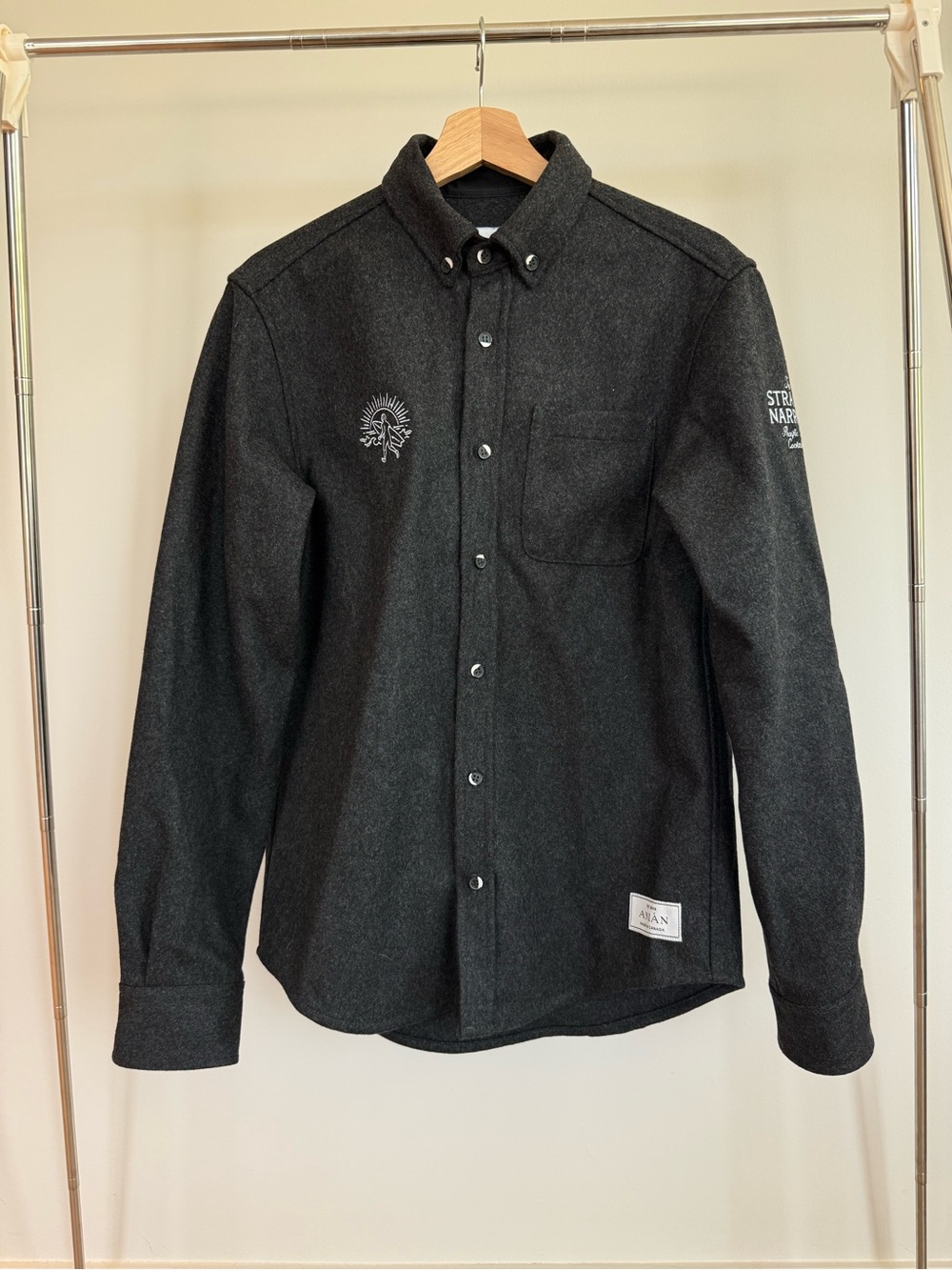 Anian x Straight and Narrow Collab - Melton Wool Shirt